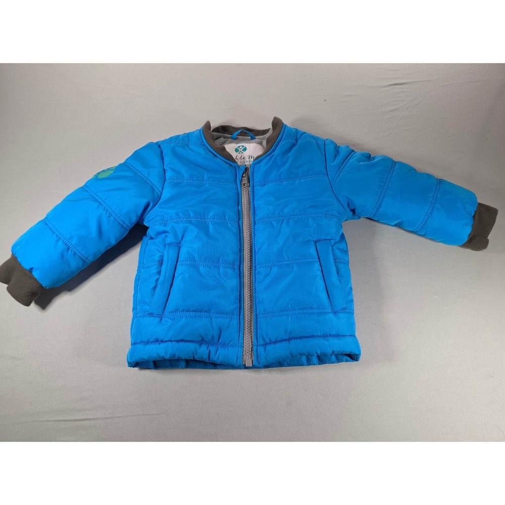 Buckle Me Baby Coats Car Seat Friendly Puffer Jacket Blue 18M Fleece Lined